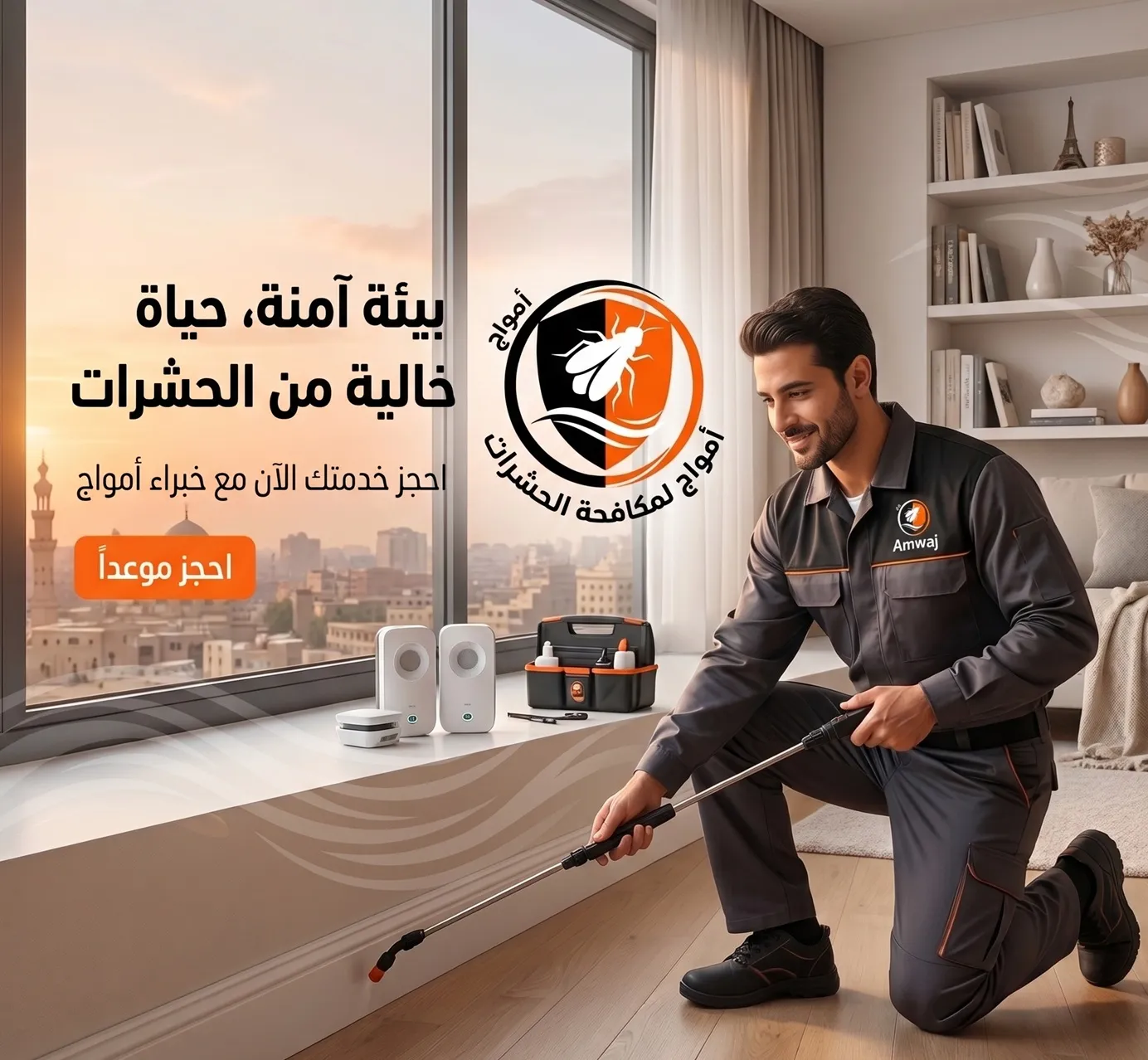 خدمات مكافحة الحشرات شركة امواج لمكافحة الحشرات في مصر